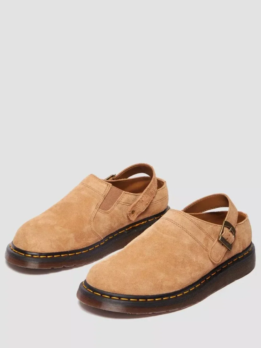 Dr. Martens Men's Size 5 - Isham Desert Oasis Suede Mules Slip-On Shoes